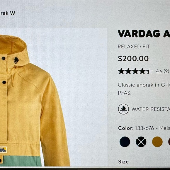 NWOT Pristine Fjällräven Vardag Anorak G-1000 XS ($200 new!!) - Picture 5 of 12